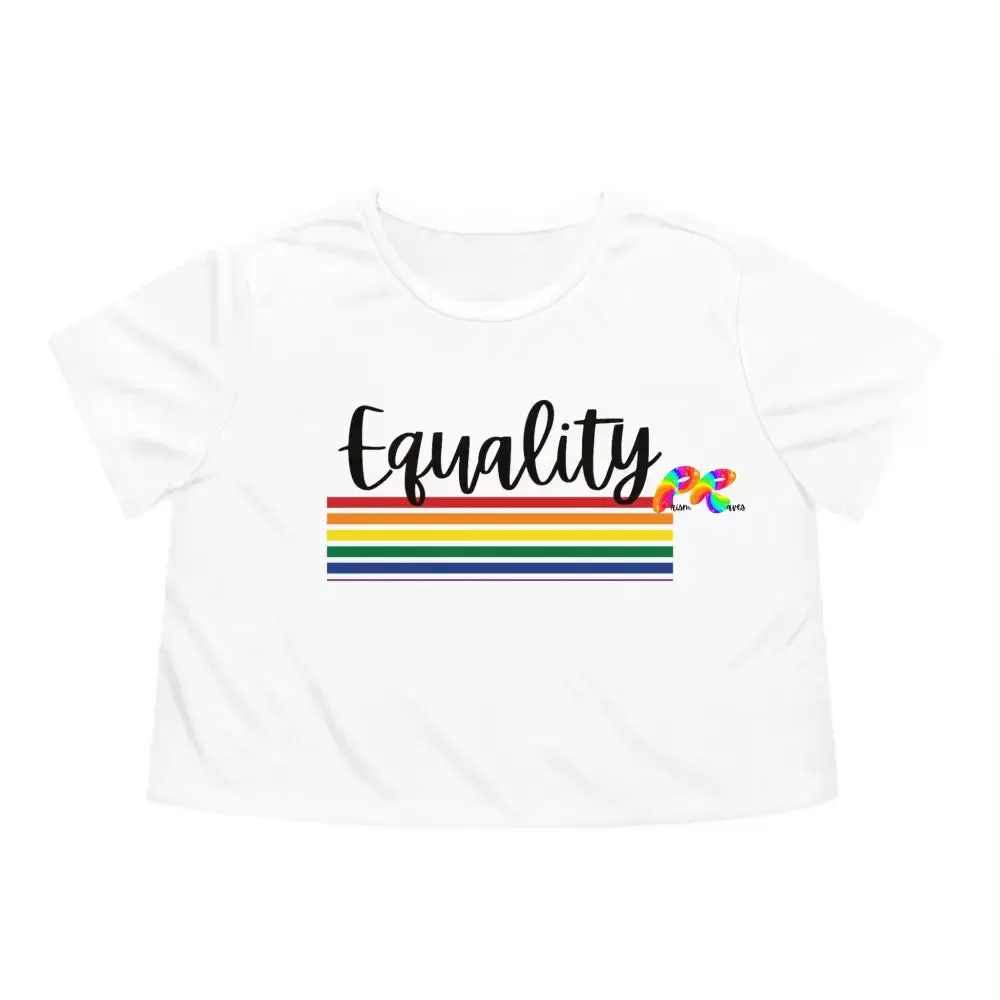 Equality Women's Flowy Cropped T-Shirt