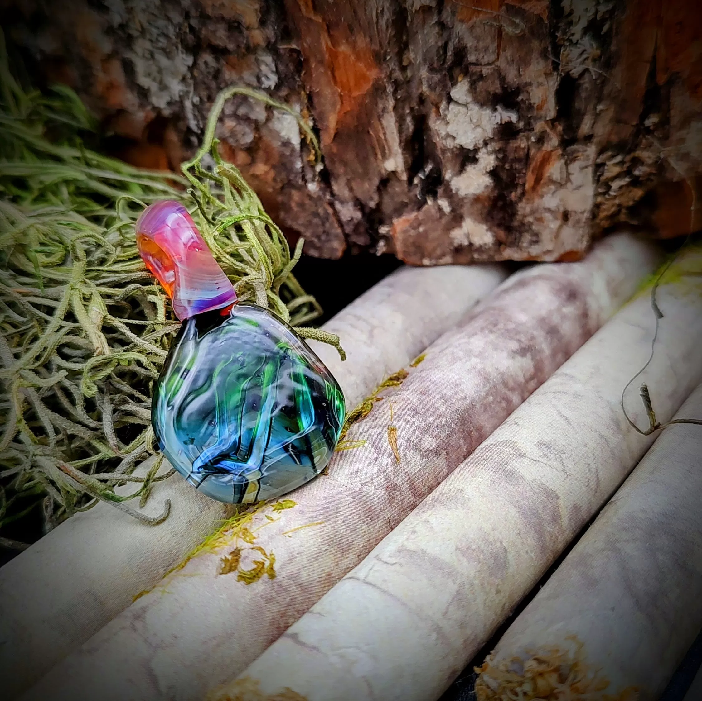 Fumed Askew Pendant (Ready To Ship)