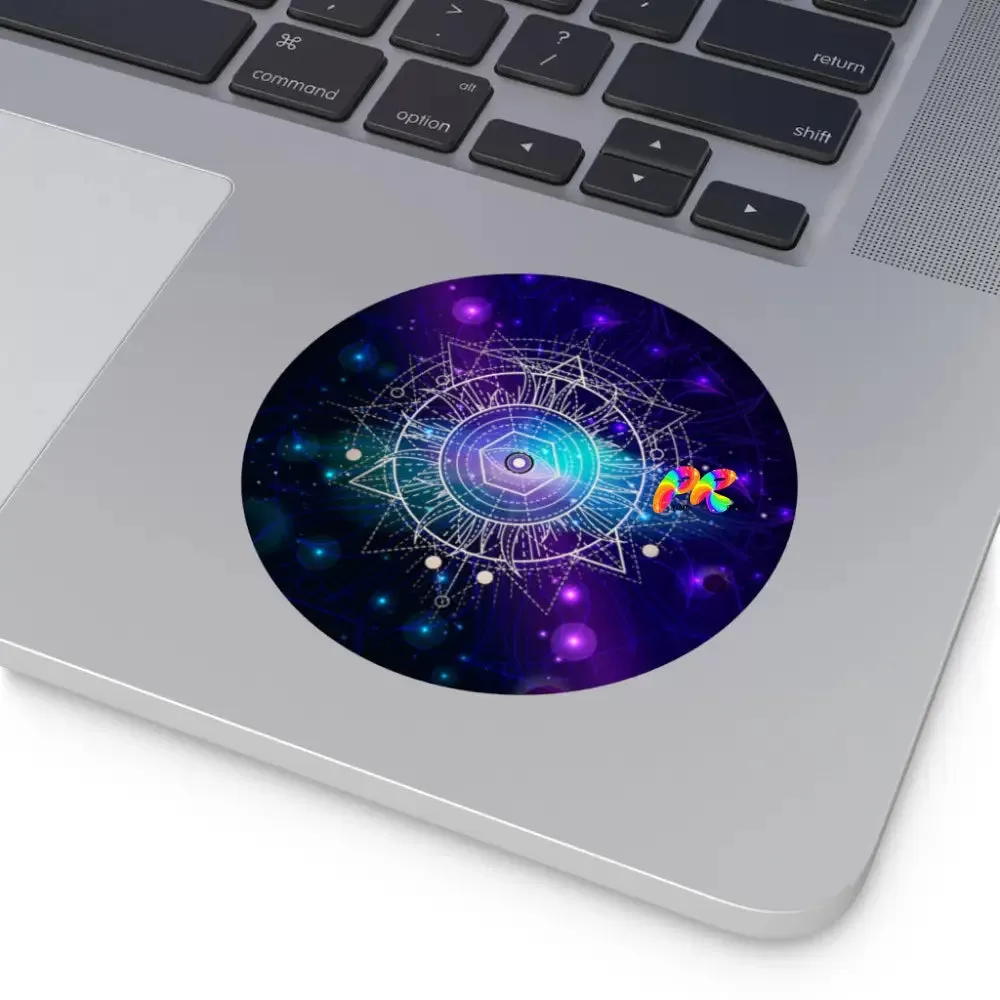 Galaxy Round Vinyl Stickers