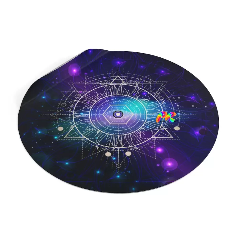 Galaxy Round Vinyl Stickers