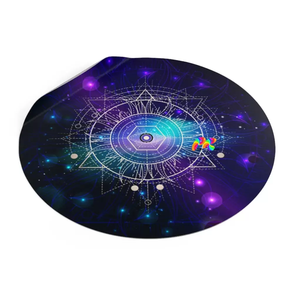 Galaxy Round Vinyl Stickers