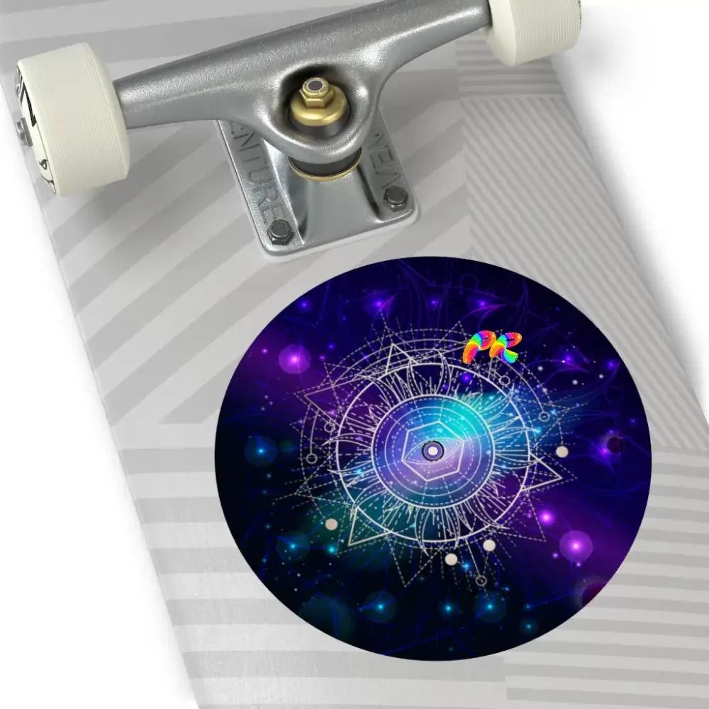 Galaxy Round Vinyl Stickers