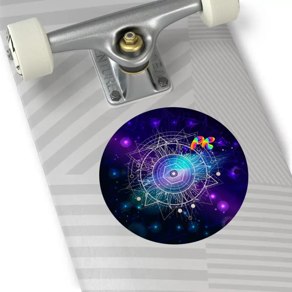 Galaxy Round Vinyl Stickers