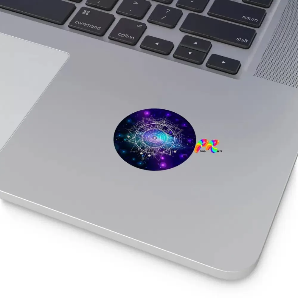 Galaxy Round Vinyl Stickers