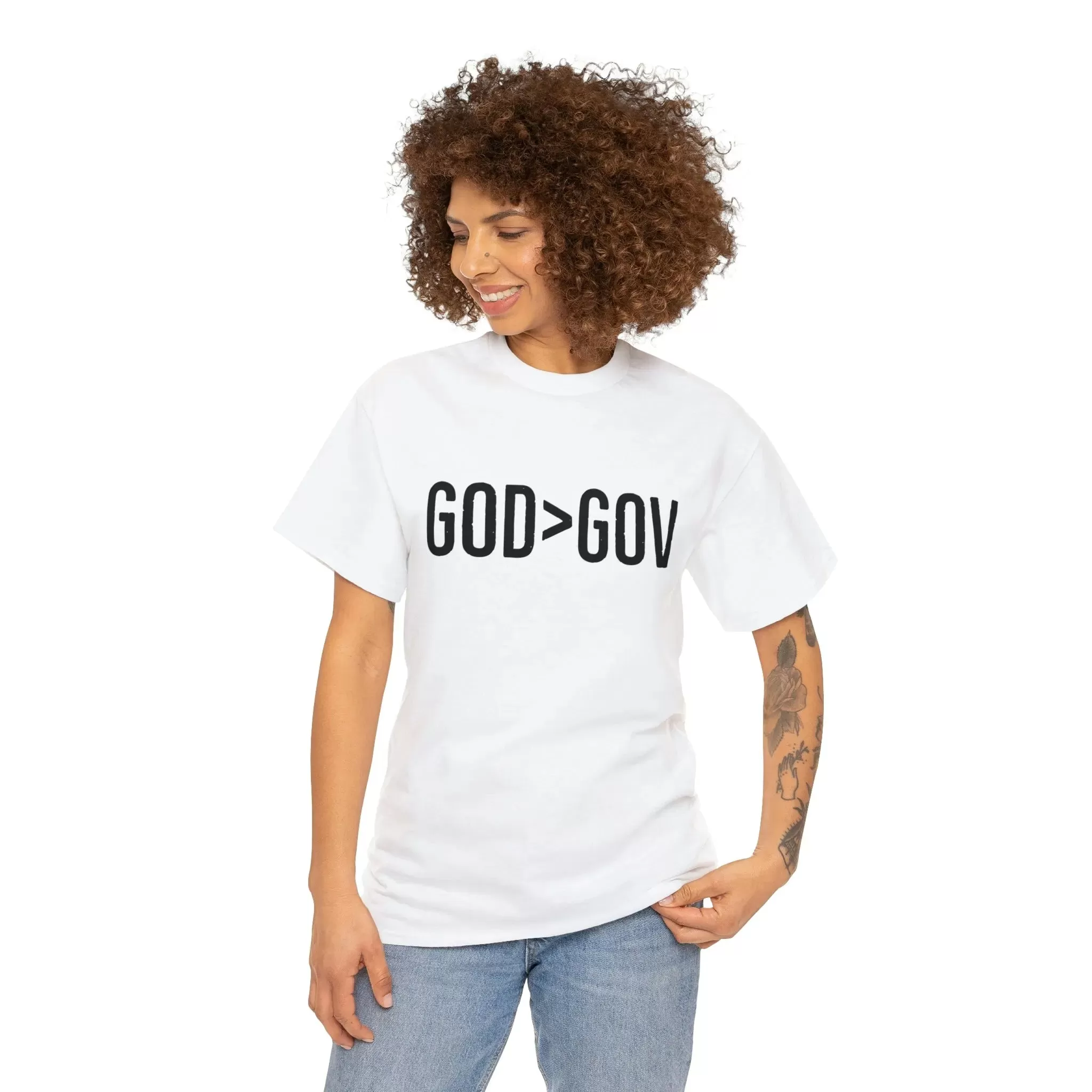 God>Gov Unisex Heavy Cotton Tee