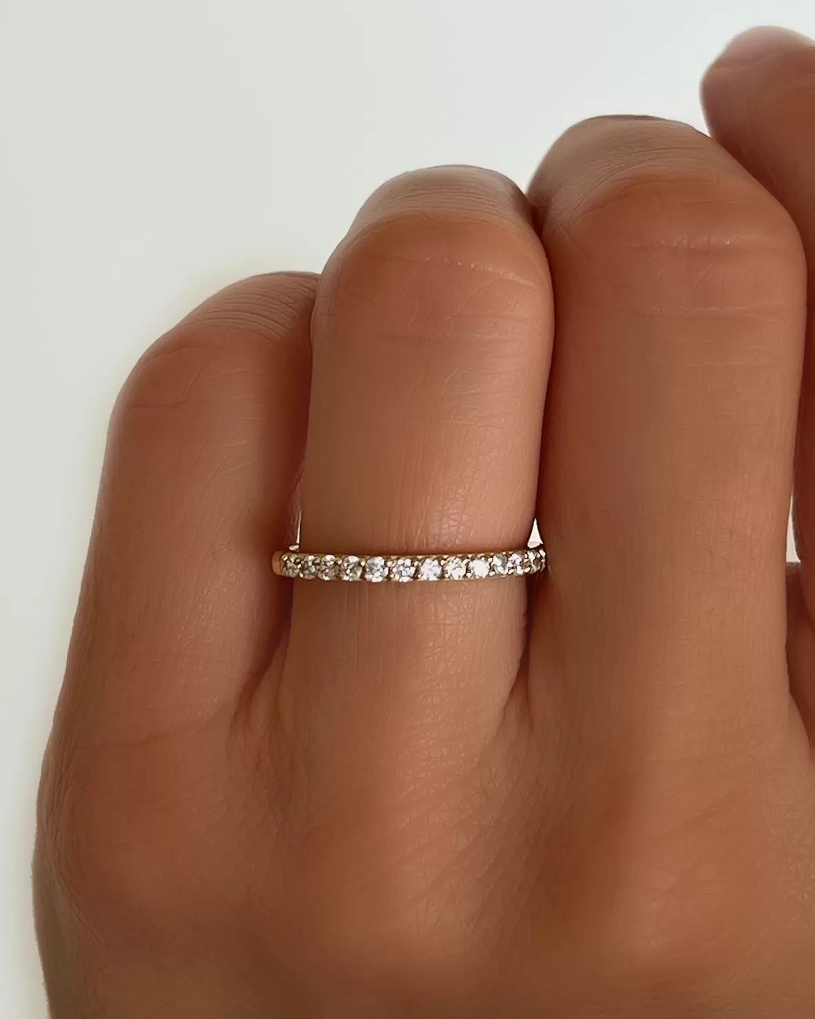 Half Eternity Diamond Band