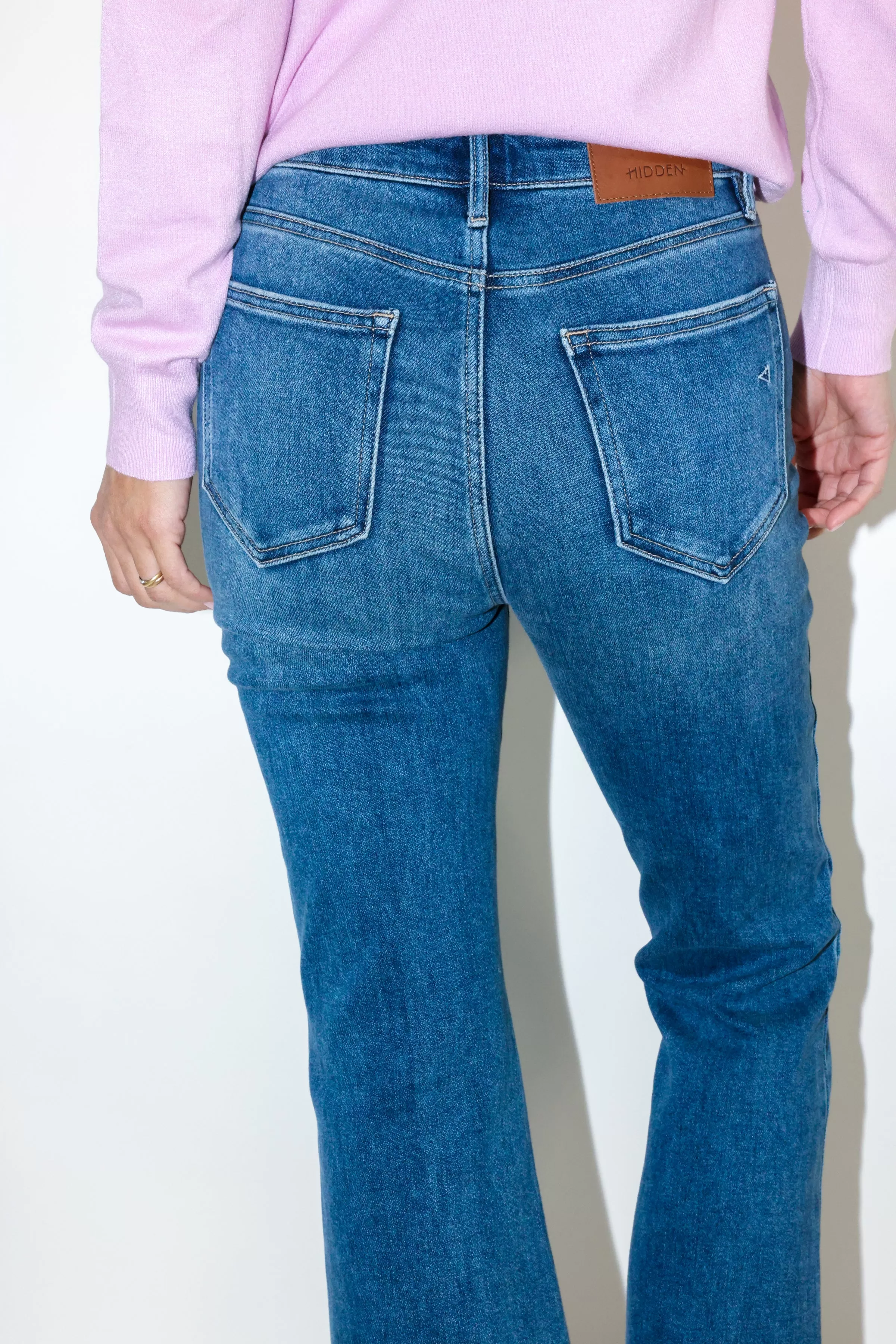 Happi High Rise Crop Flare Jean