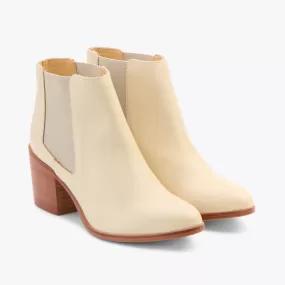 Heeled Chelsea Boot Bone