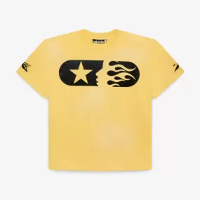 Hellstar Sports T-Shirt 'Marathon' Washed Yellow SS24