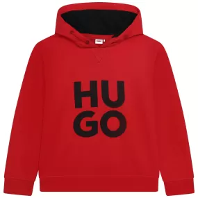 HUGO Hooded Sweatshirt_Red G25116-990