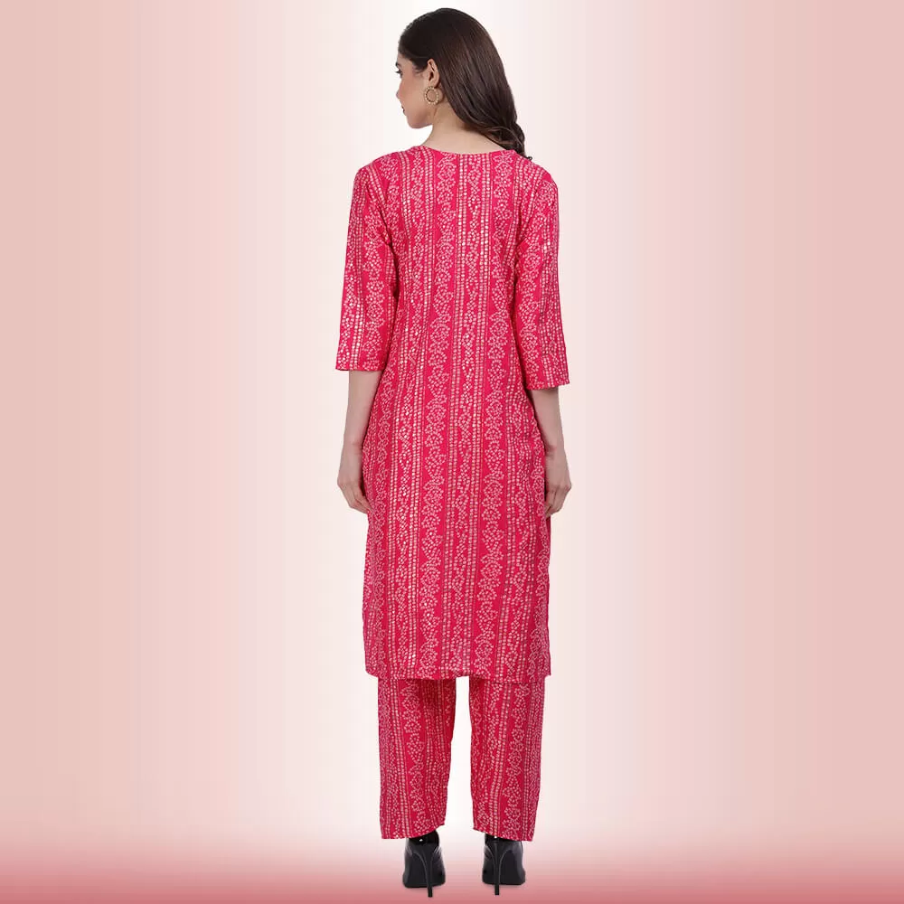 Indian Pant Suit With Resham Embroidery