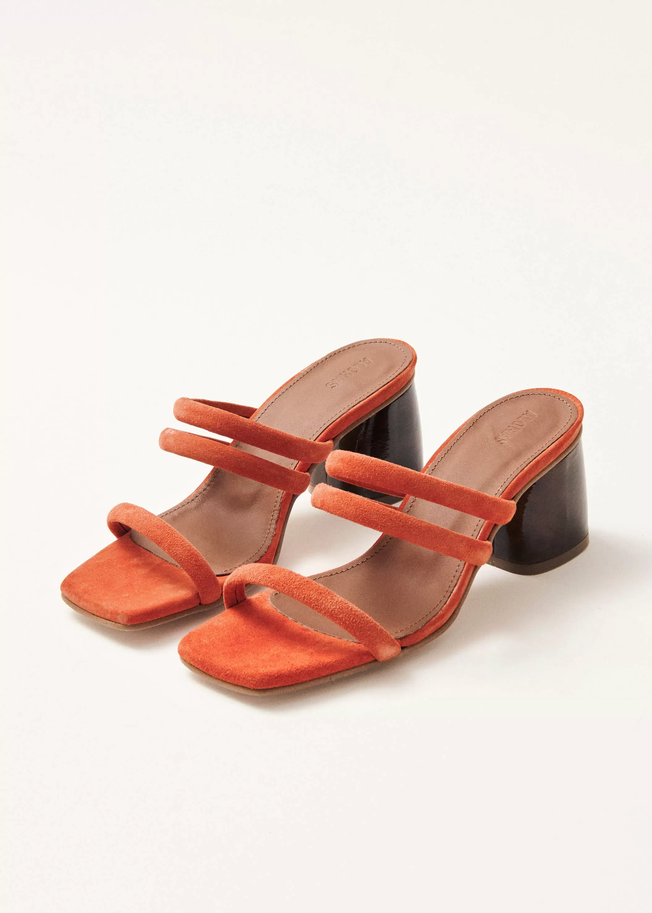 Indiana Pomelo Orange Leather Sandals