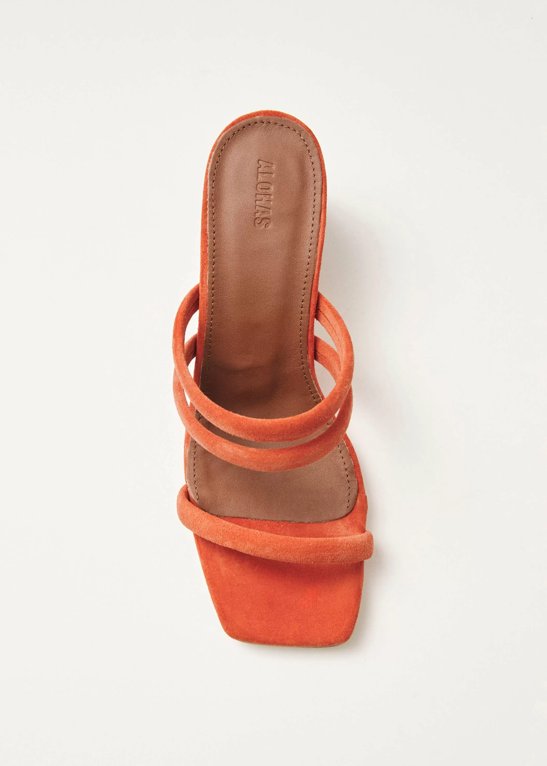 Indiana Pomelo Orange Leather Sandals