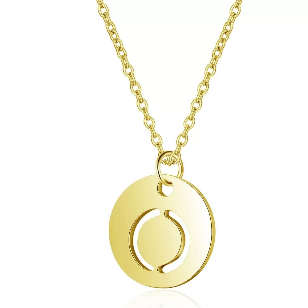 Initial Necklace Gold (A-Z)