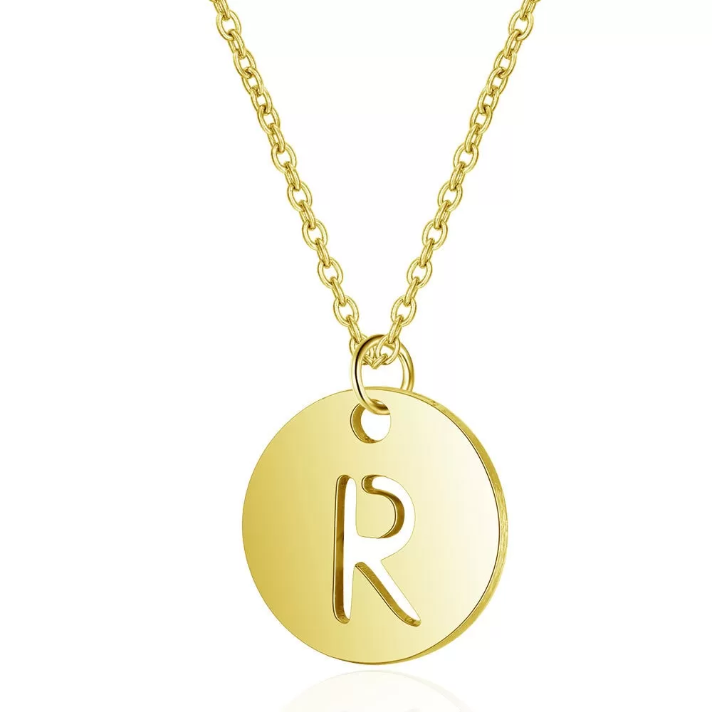 Initial Necklace Gold (A-Z)