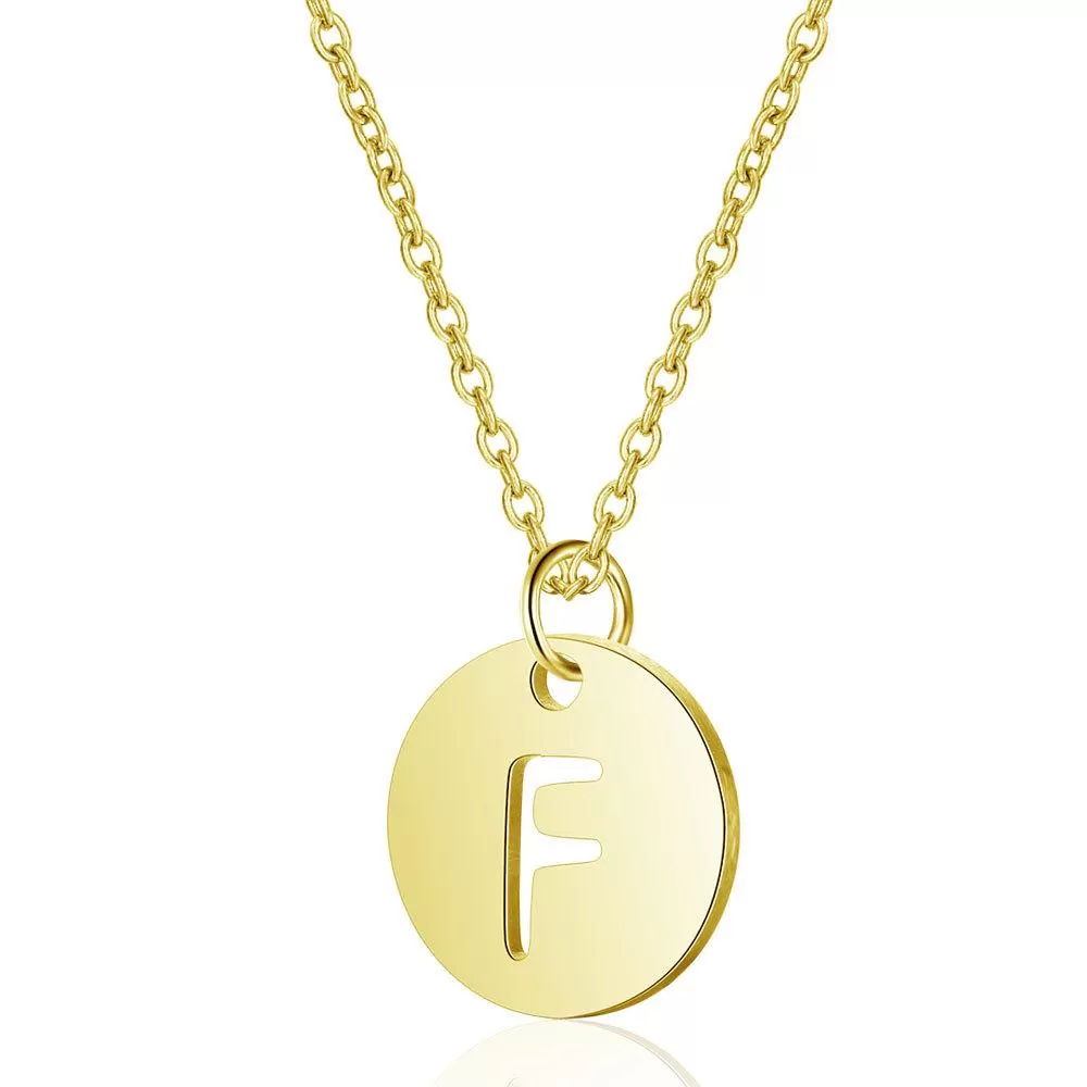 Initial Necklace Gold (A-Z)