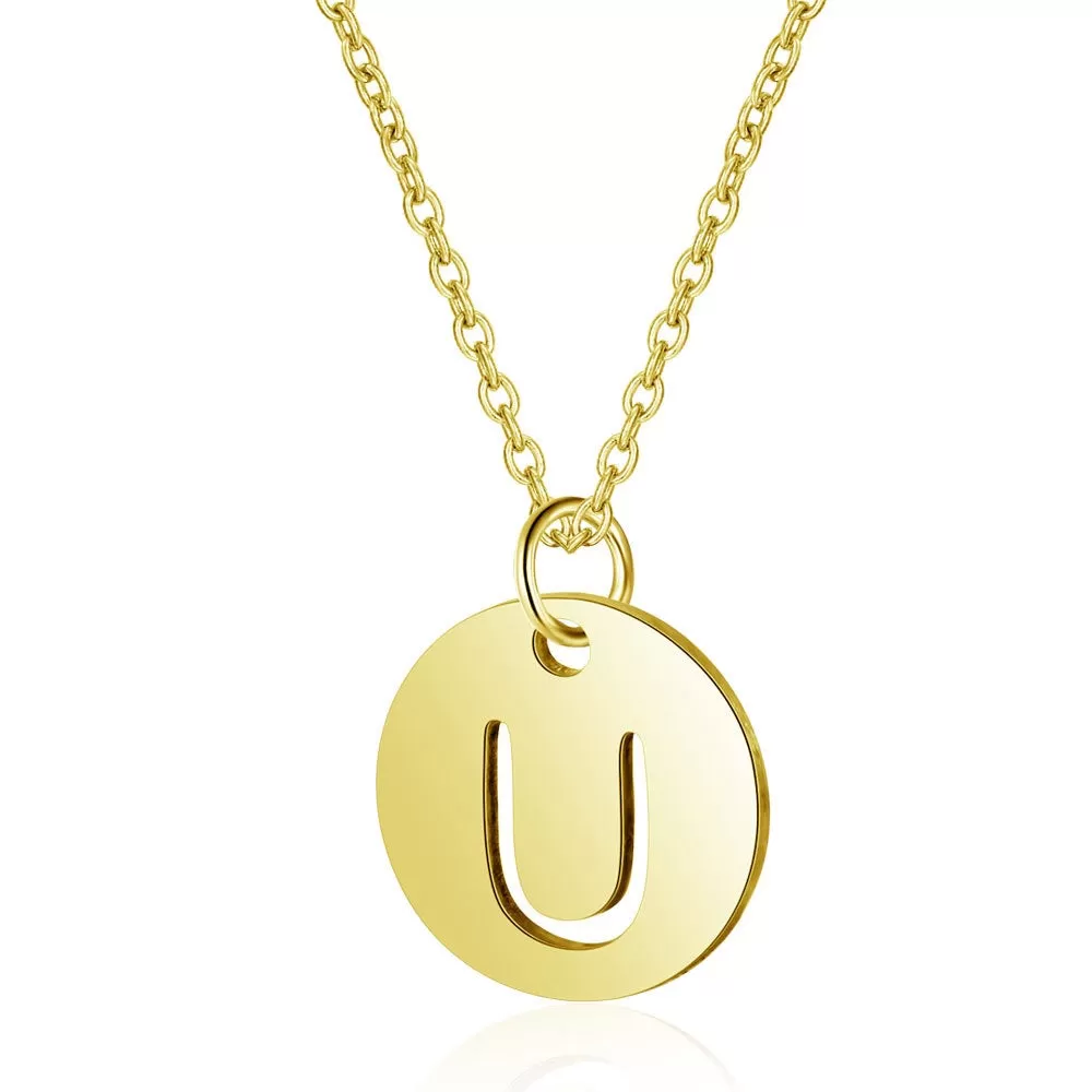 Initial Necklace Gold (A-Z)