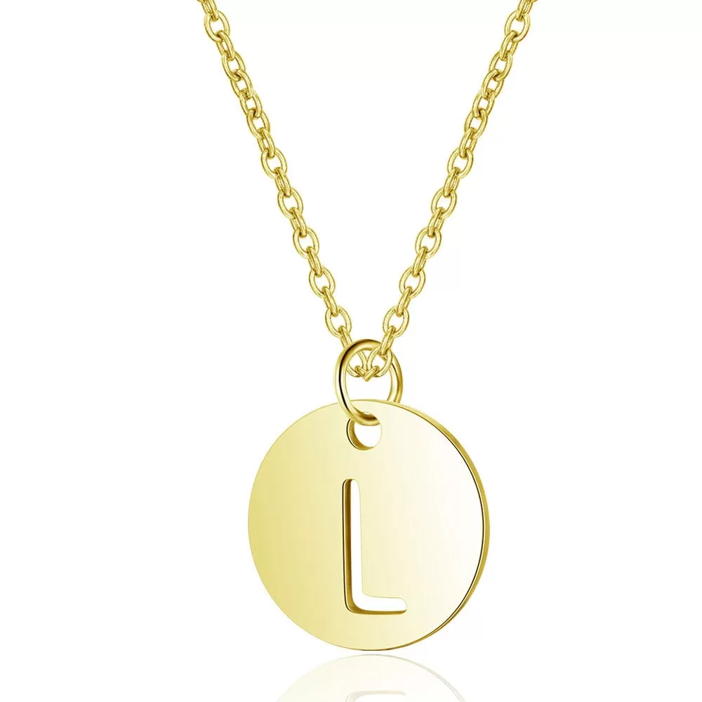 Initial Necklace Gold (A-Z)