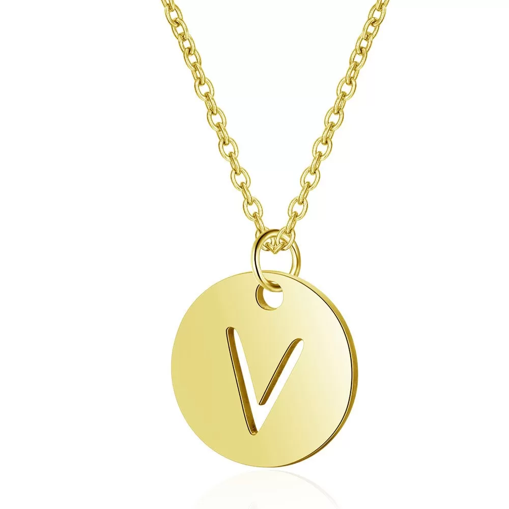 Initial Necklace Gold (A-Z)