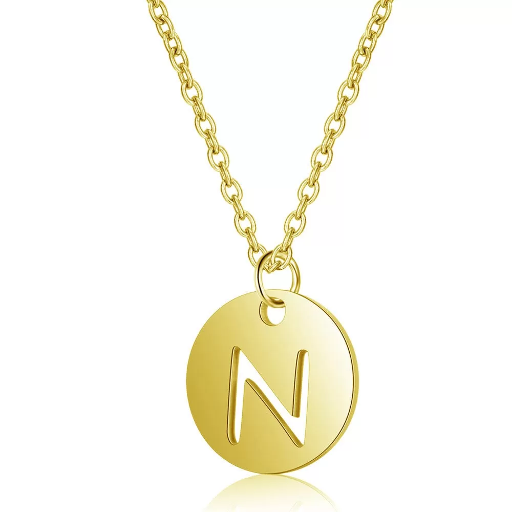 Initial Necklace Gold (A-Z)