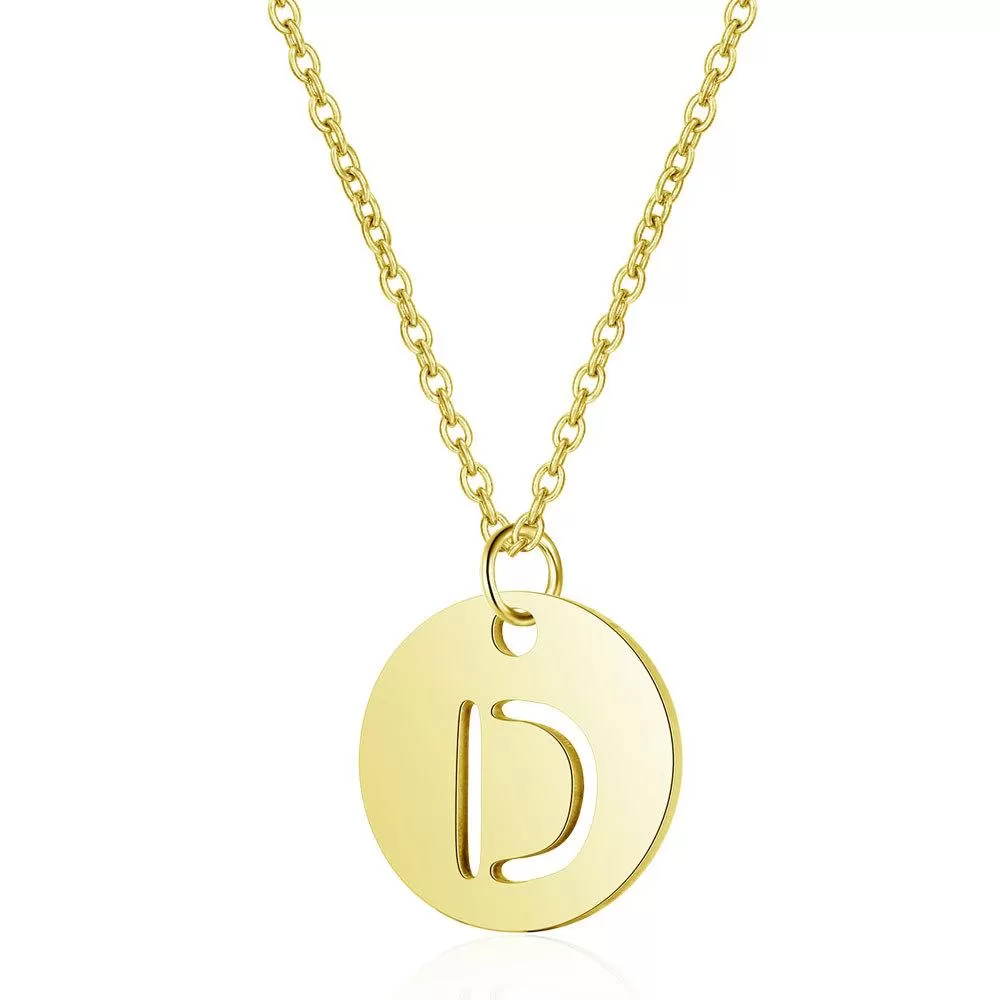 Initial Necklace Gold (A-Z)