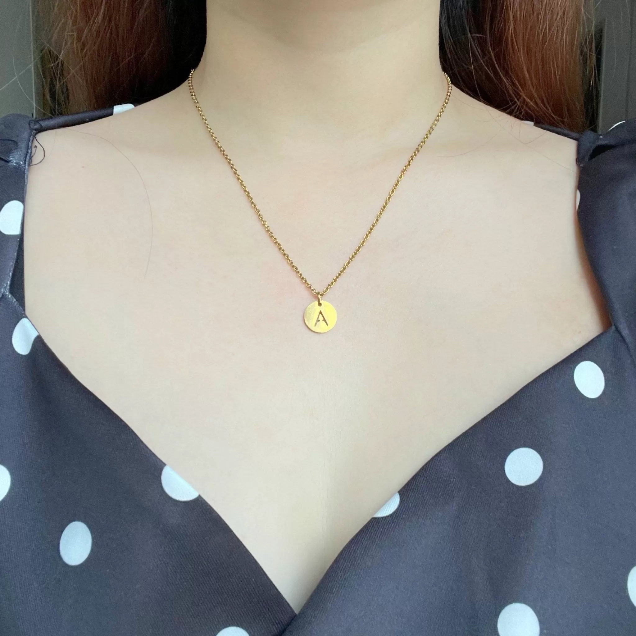 Initial Necklace Gold (A-Z)