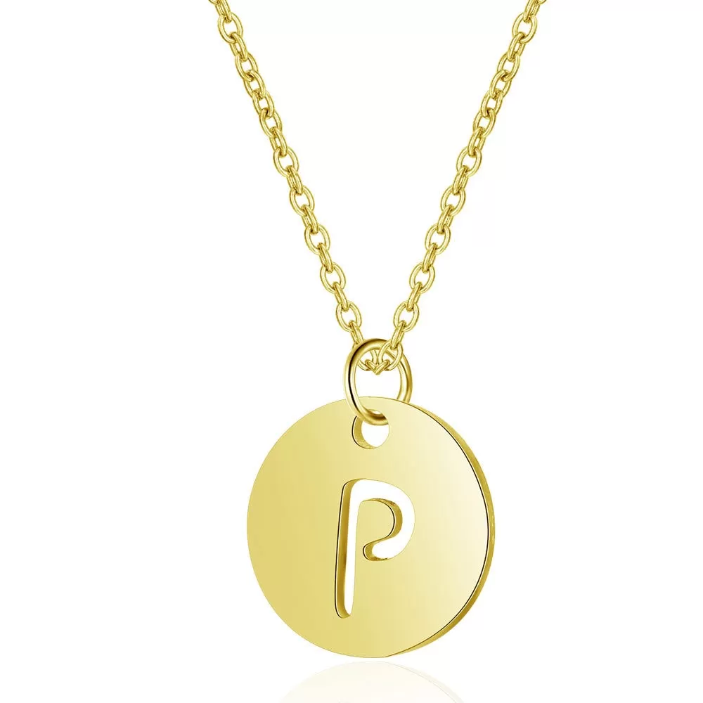 Initial Necklace Gold (A-Z)