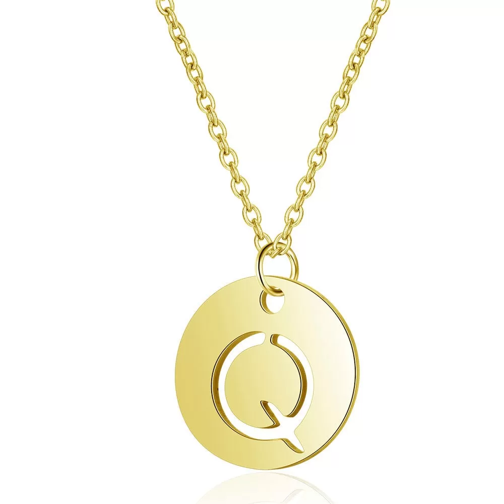 Initial Necklace Gold (A-Z)