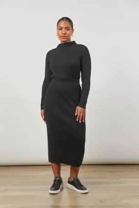 Isle of Mine - Skyline Knit Skirt - Onyx