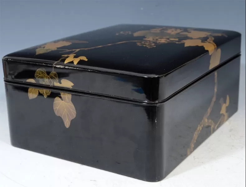 Japanese Box in Black Lacquer