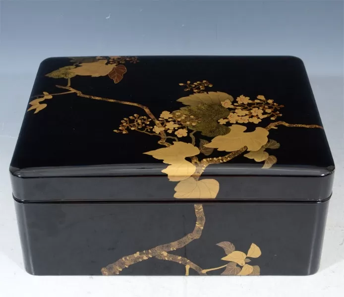 Japanese Box in Black Lacquer