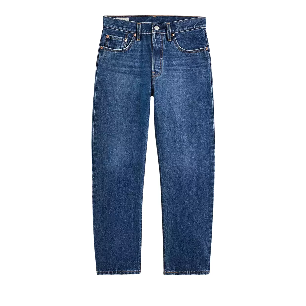 Jeans Donna Levi's 501 Original Cropped Blu Troy Horse