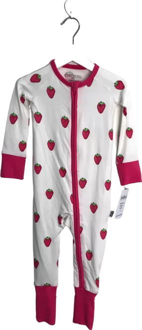 Kate & The Fox White Strawberry Babygrow 12-18 Months