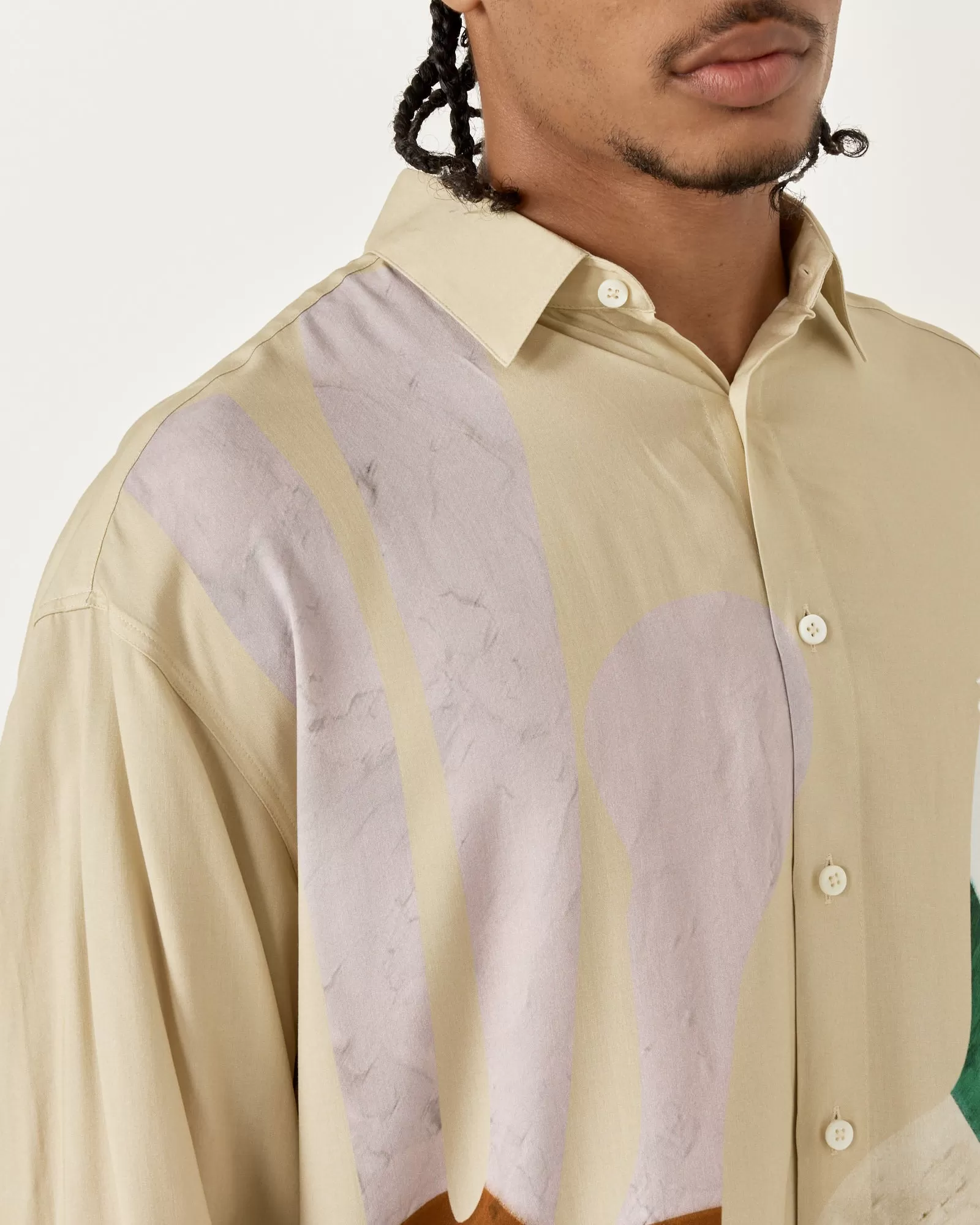 La Chemise Simon Shirt in Baigneuses Beige