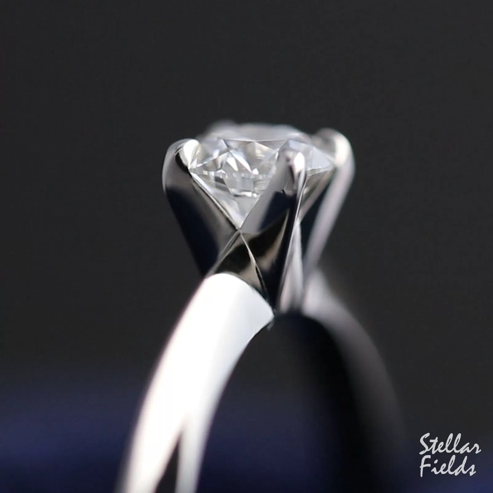 Lab Diamond Solitaire Prong Engagement Ring