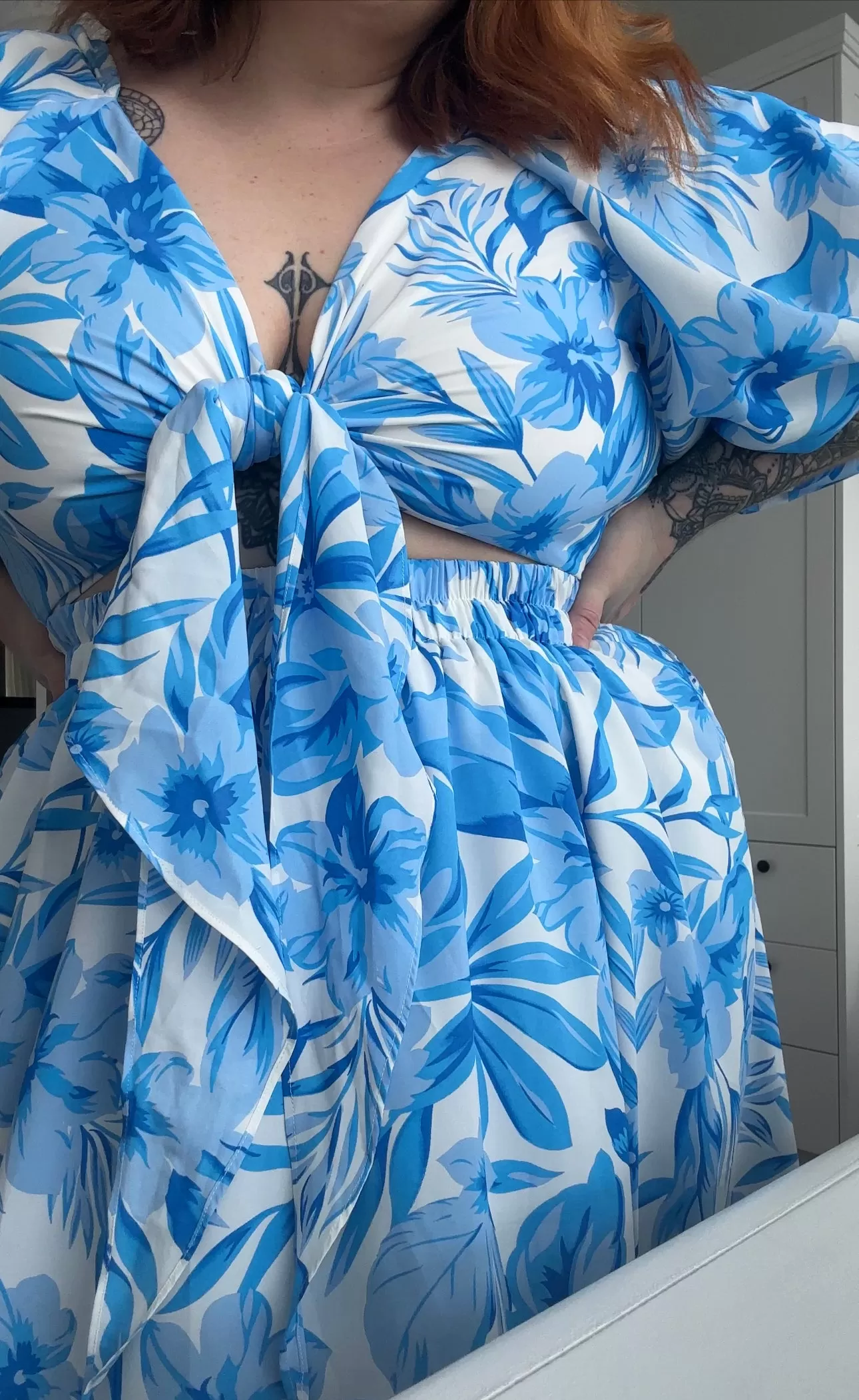 Leilani dress - Ocean floral