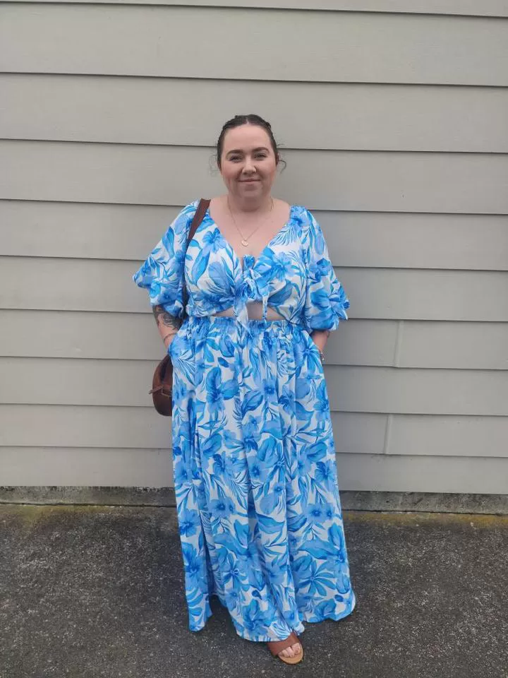 Leilani dress - Ocean floral