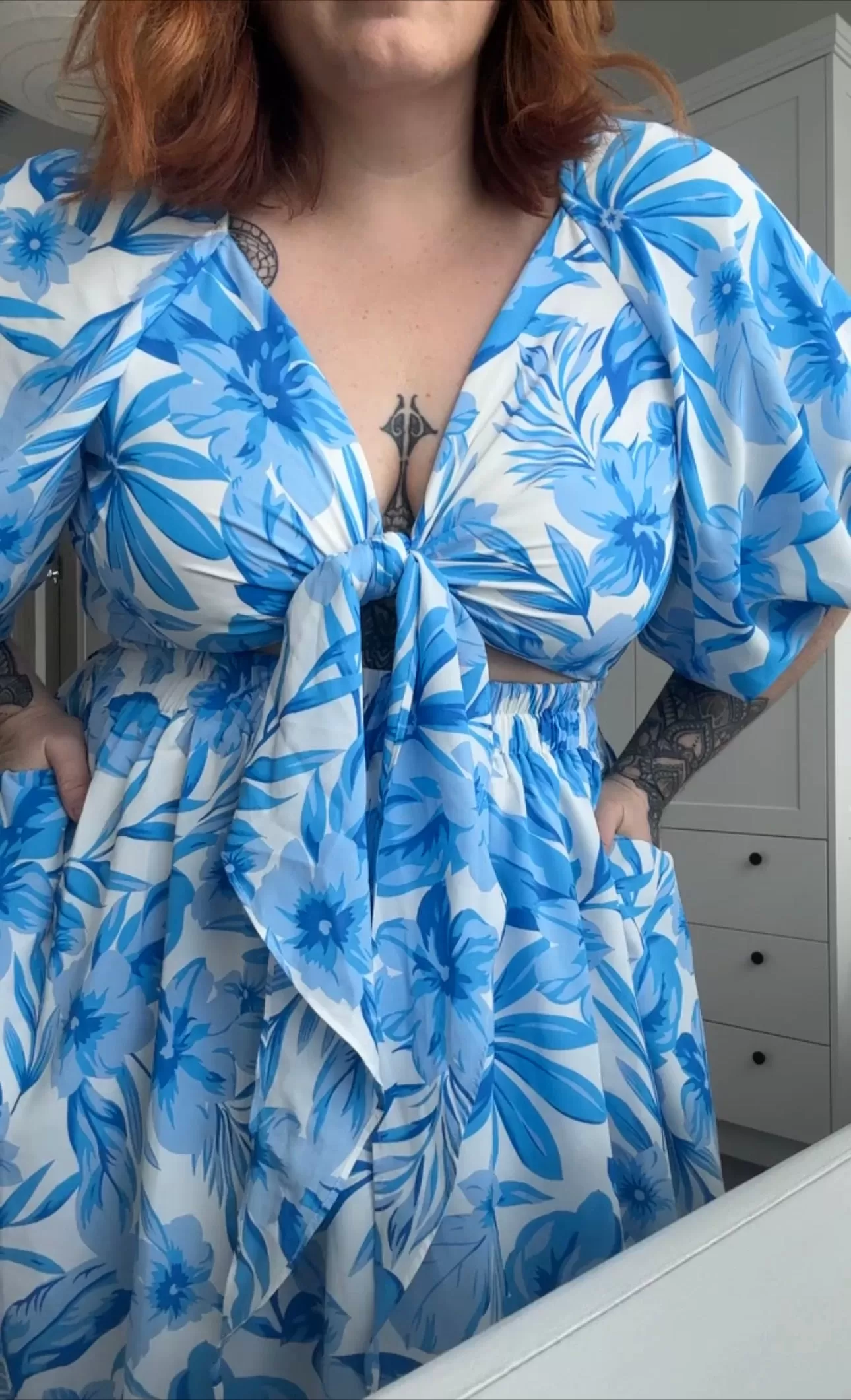 Leilani dress - Ocean floral