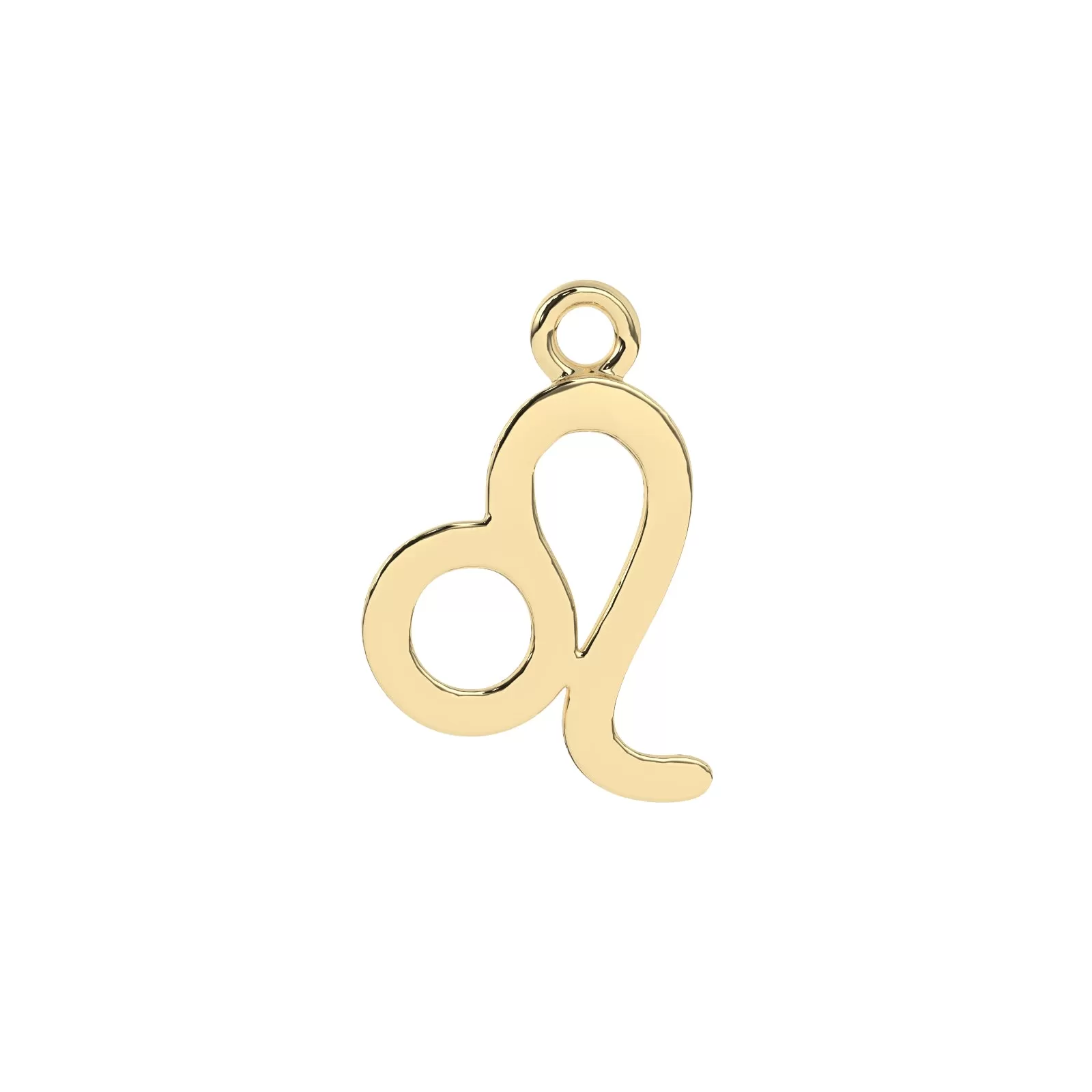 Leo Zodiac Charm | 10k Yellow Gold