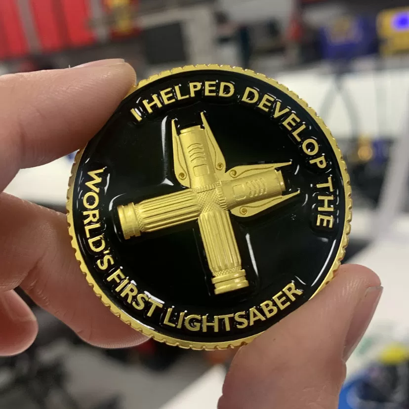 Lightsaber Challenge Coin