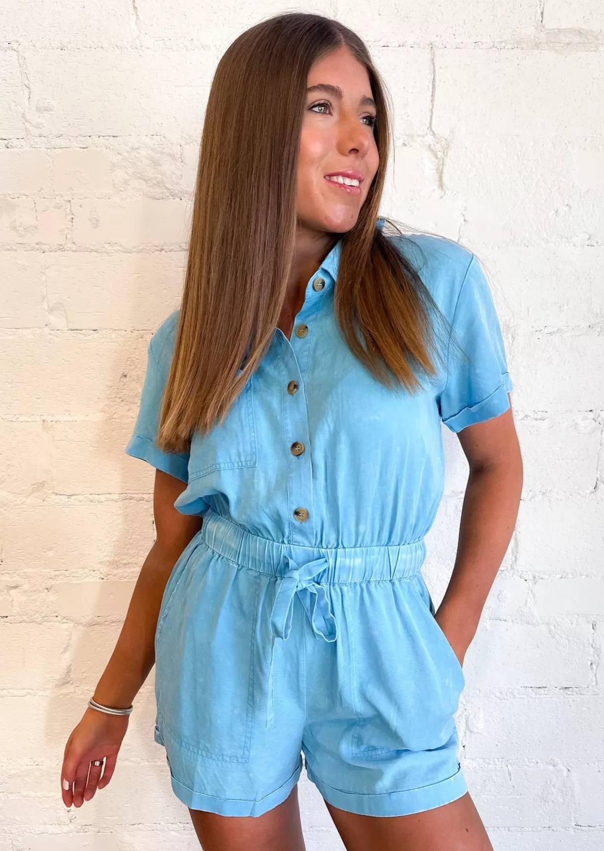 Lyle Button Down Romper