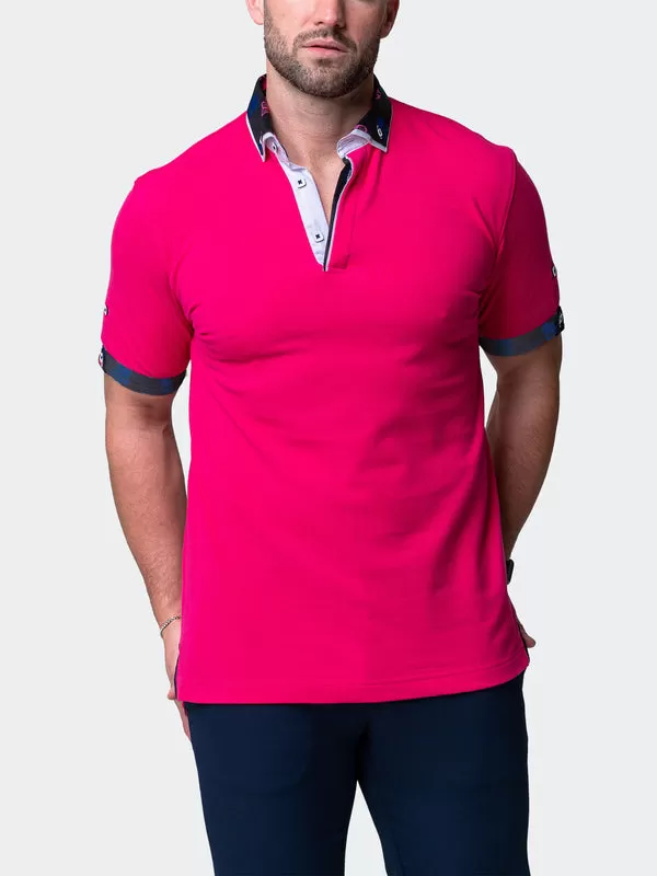 Maceoo Short-Sleeve Polos | Polo Mozartsolidskull Fuchsia Pink