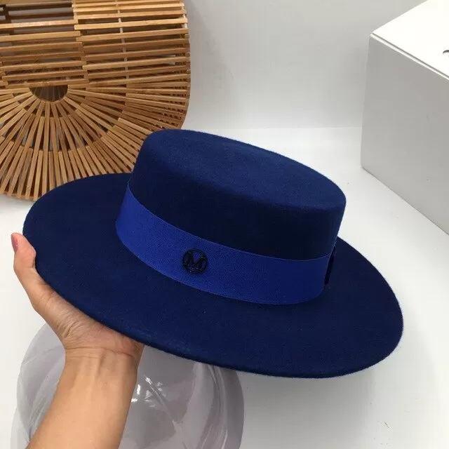 Mademoiselle - Blue French Fedora Hat