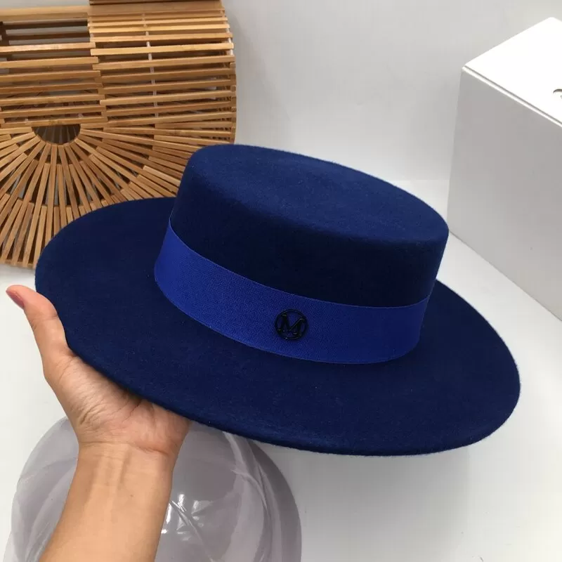 Mademoiselle - Blue French Fedora Hat