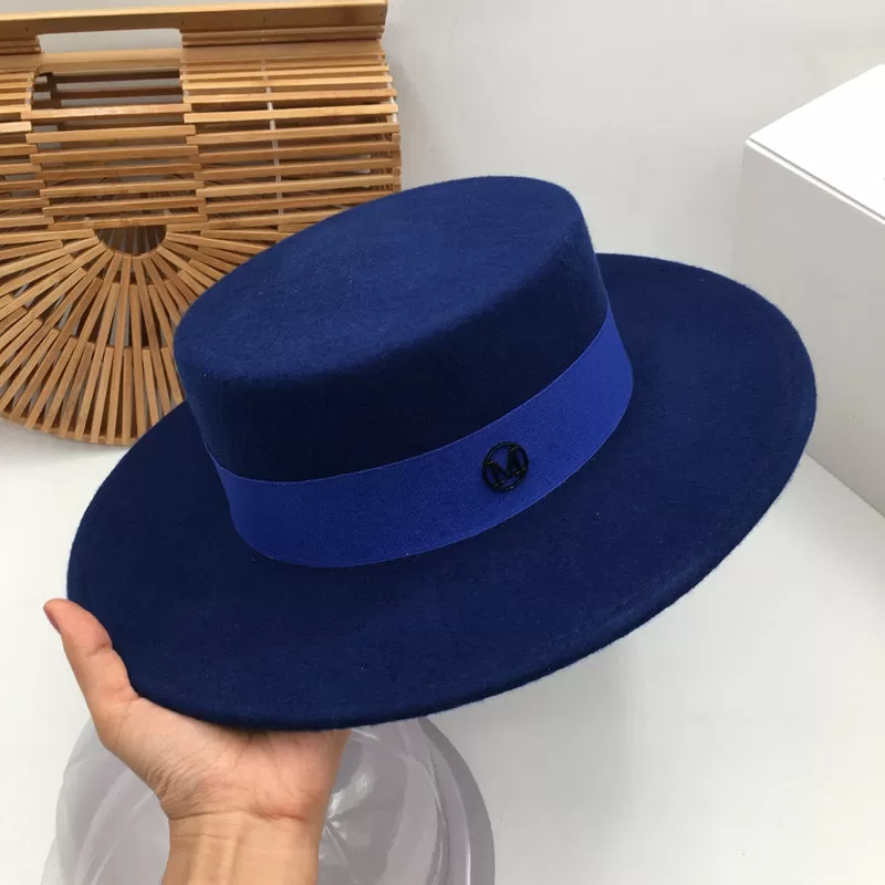 Mademoiselle - Blue French Fedora Hat