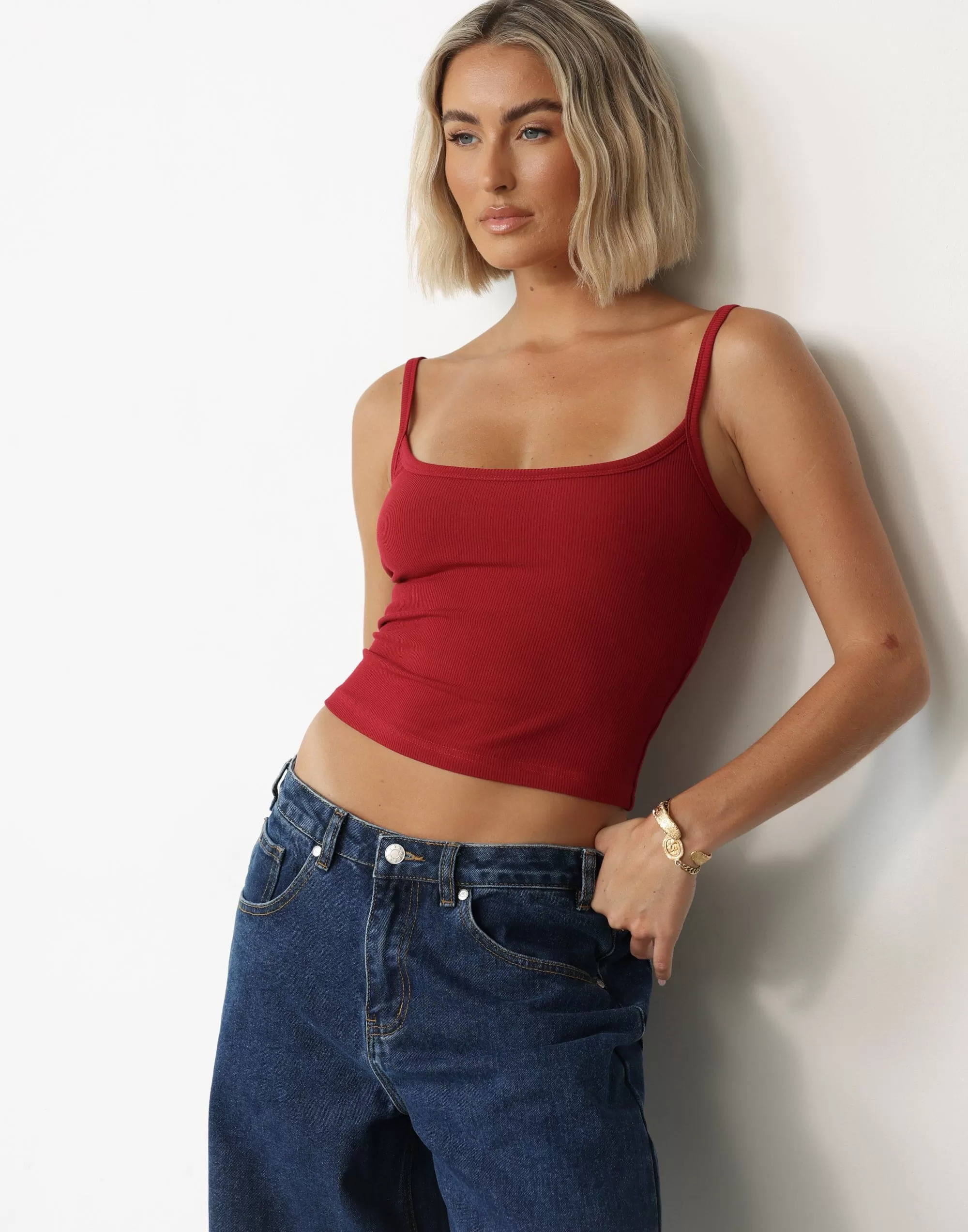 Malina Cami Top (Cherry)