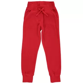 Maxomorra Ruby Velour Sweatpants