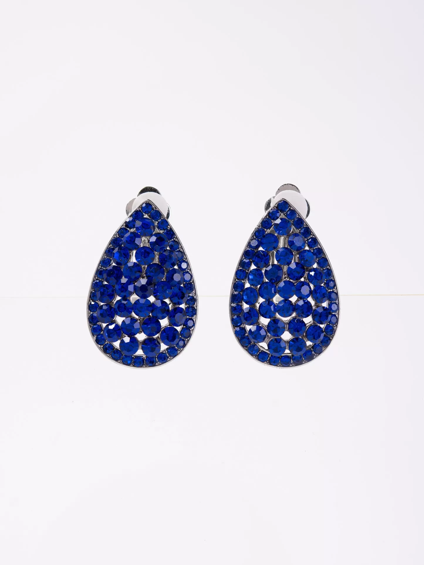 Melinda Rhinestone Clip-On Earrings