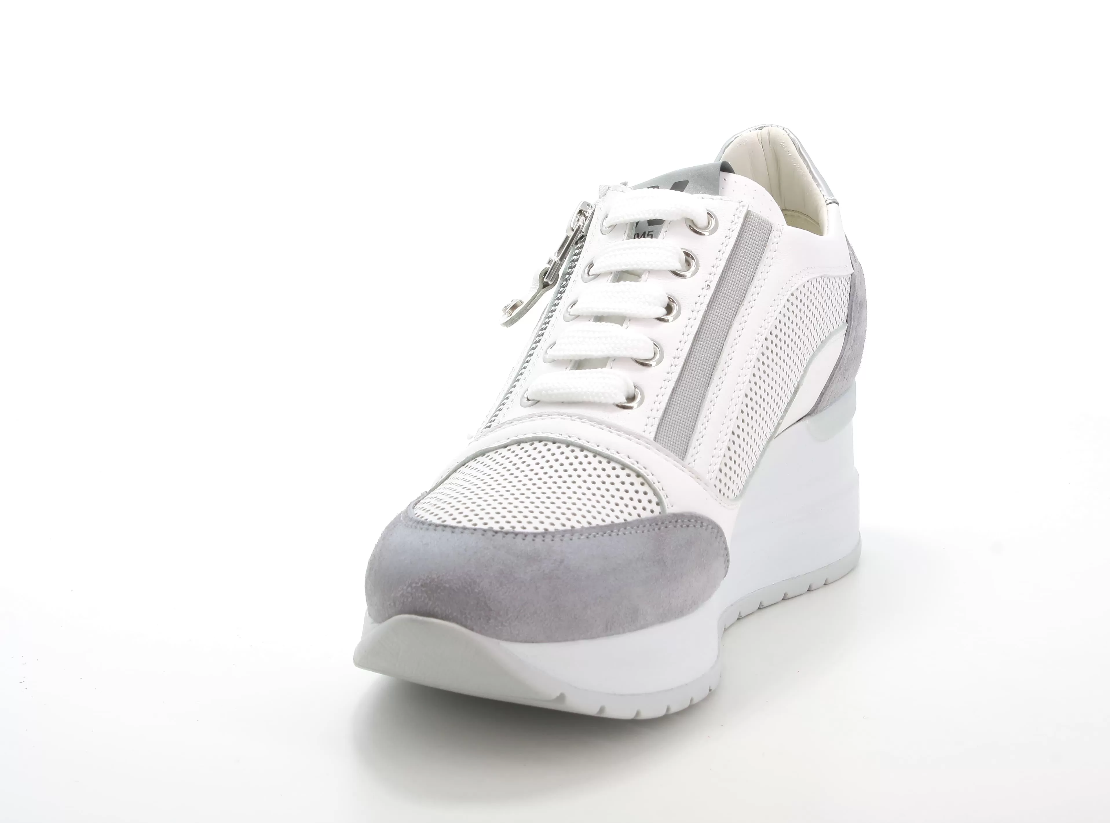 Melluso scarpe basse donna con zip in pelle