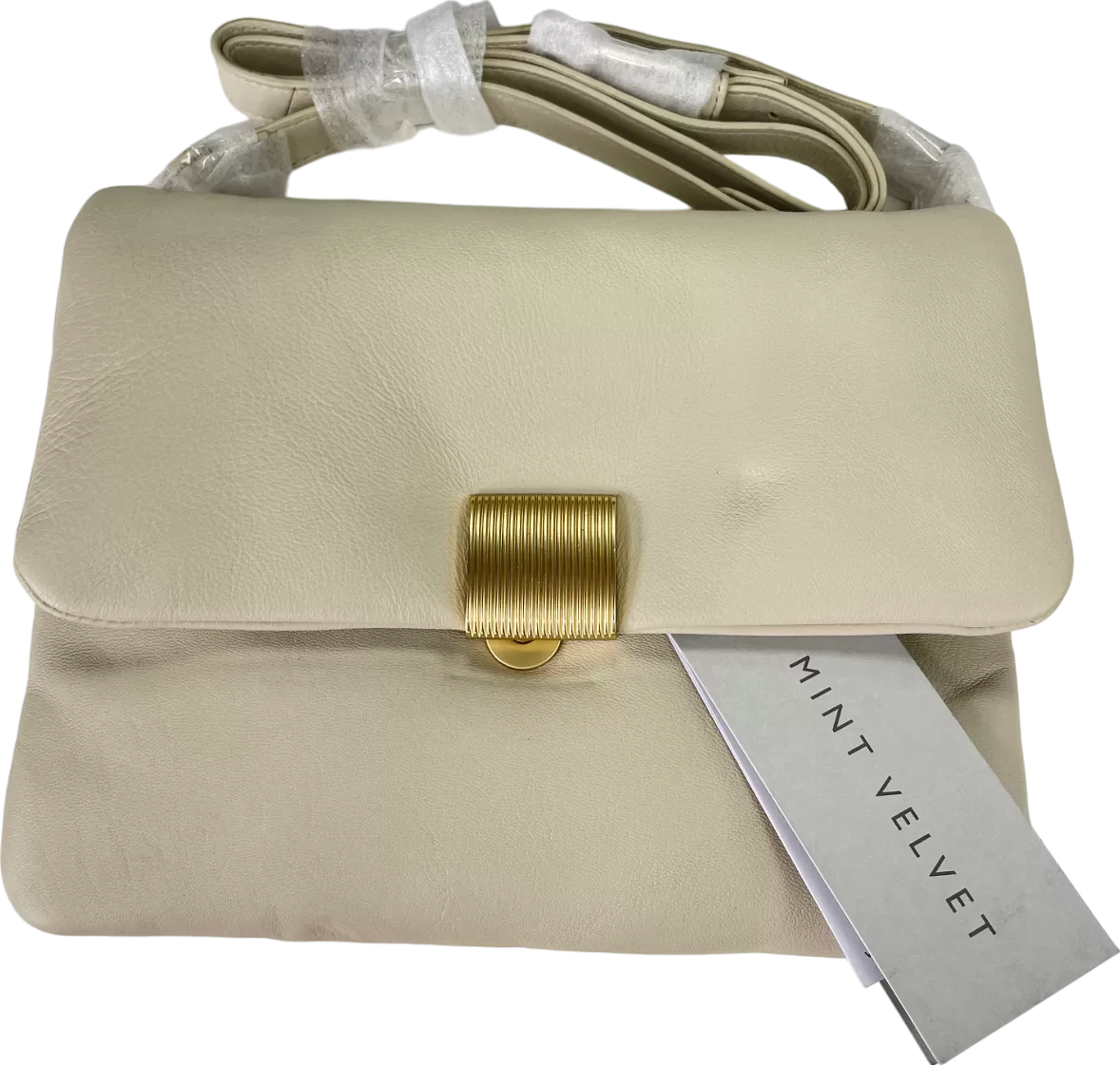 Mint Velvet Cream Pillow Crossbody Bag BNWT